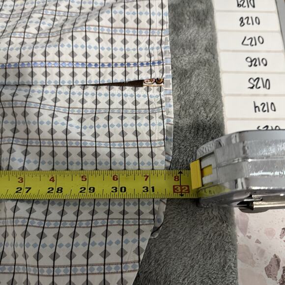 Robert Graham Flip Cuff Shirt‎ Mens L Striped Colorful Button Dress Long Sleeve - Picture 9 of 9